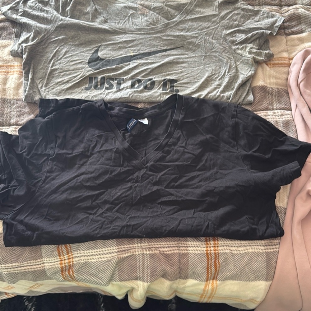 Nike Black V-Neck Tee